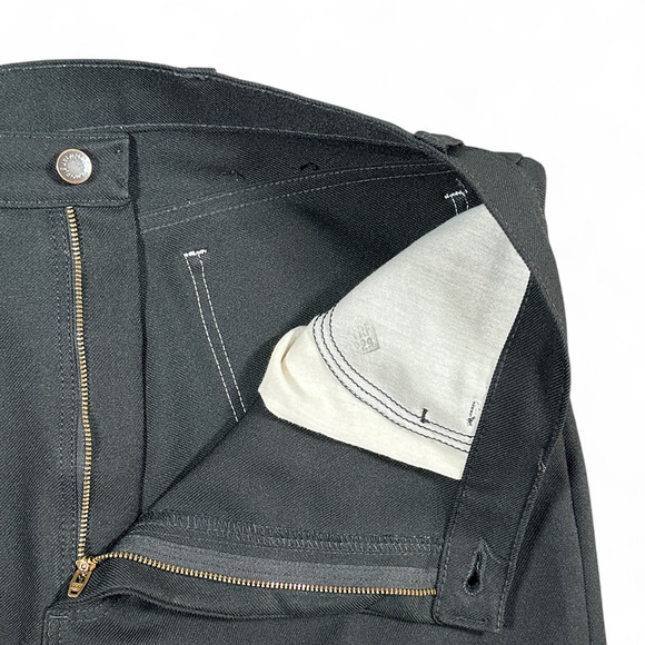 Wrangler Wrancher Pants Mens 38x32 Black Western Cowboy Dress Jeans Bootcut - Picture 4 of 8